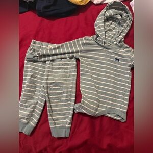 Carter's Blue and White Striped Joggers